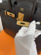 画像7: 【美品】HERMES エルメス バーキン30 ヴォーエプソン ブラック ゴールド金具 X刻印□ 中古 ハンドバッグ トートバッグ レディース 女性用 ブランド 黒 本革 レザー カーフ 希少 レア プレゼント ギフト バック (7)