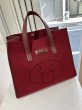 画像6: 【美品】HERMES エルメス フードゥ フェルト×レザー ルージュアッシュ ゴールド金具 Z刻印〇 ヴィンテージ レッド 中古 トートバッグ ハンドバッグ ボストンバッグ レディース 女性用 メンズ ブランド 本革 レザー カーフ 赤 希少 レア プレゼント ギフトバック (6)